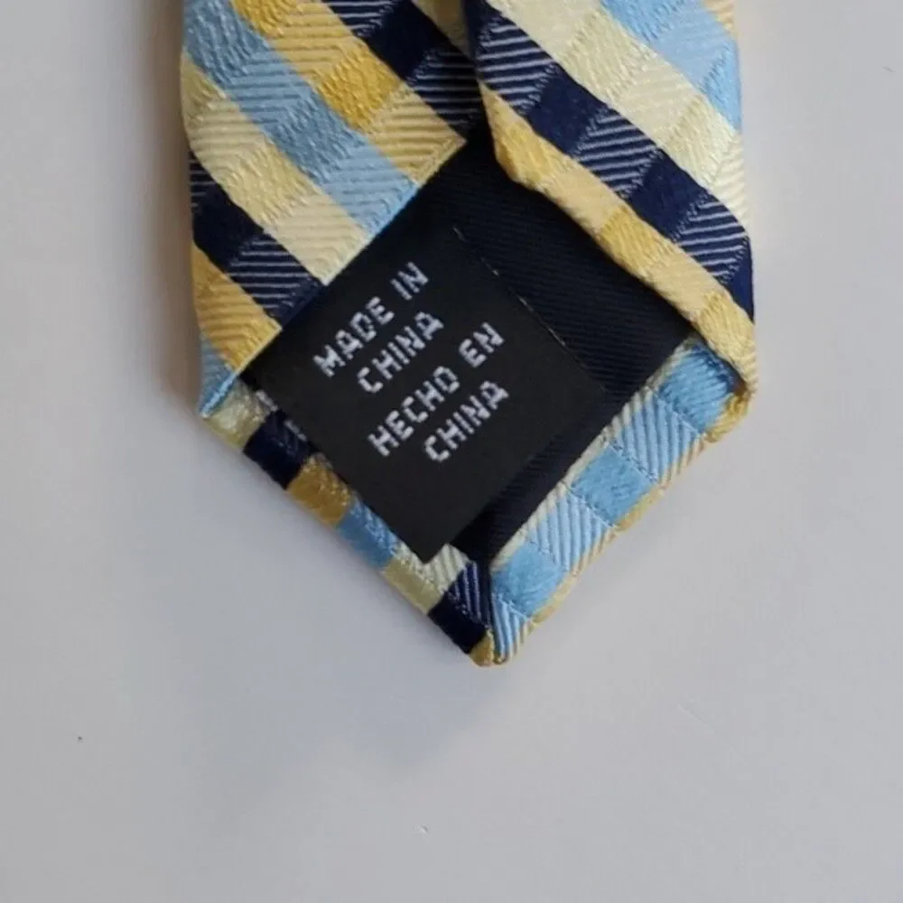 US POLO ASSOCIATION SILK GINGHAM CHECK PLAID 3.5 by 57